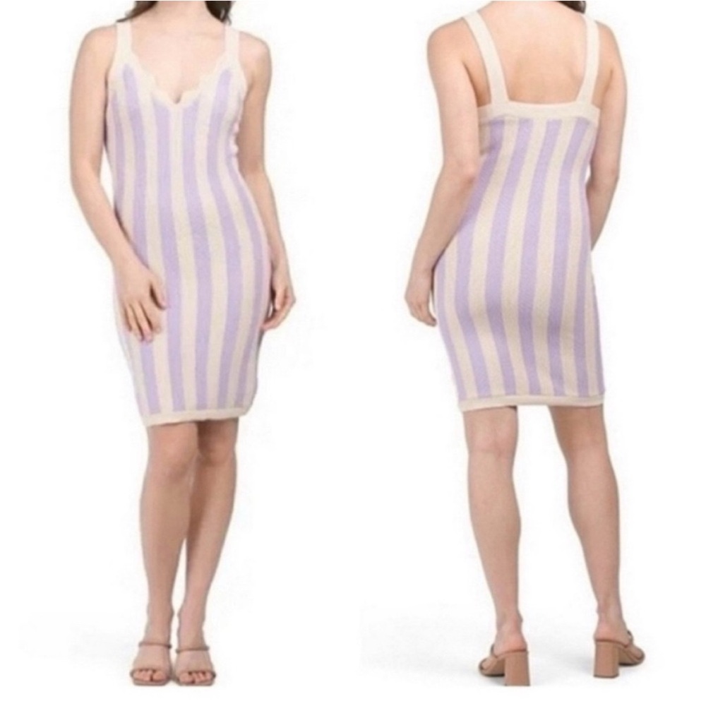 NWT House of Harlow 1960 Stripe Knit Dress size M